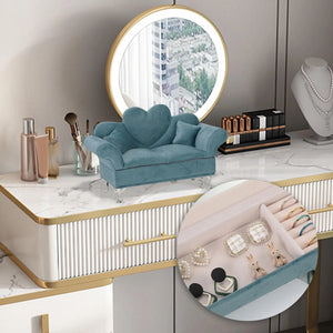 Dollhouse Sofa Jewelry Box Organizer Life Scene Props