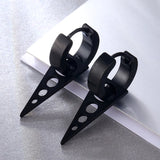 Stainless Steel Pendant Earring Set Men's Stud Earrings Women Jewelry
