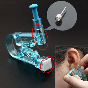 6Pcs Ear Piercing Gun Kit Disposable Safety Earrings Piercer Tool Machine