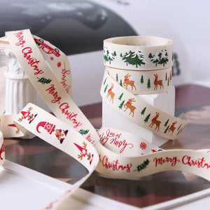 Christmas Cotton Belt Elk Ribbon - DIY Bow Bouquet Cake Baking Belt