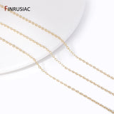 1.6mm 14K Plated Brass Oval Thin Chains for Jewelry Making