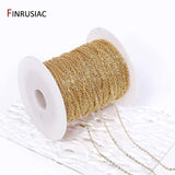 1.6mm 14K Plated Brass Oval Thin Chains for Jewelry Making