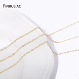 1.6mm 14K Plated Brass Oval Thin Chains for Jewelry Making