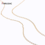 1.6mm 14K Plated Brass Oval Thin Chains for Jewelry Making