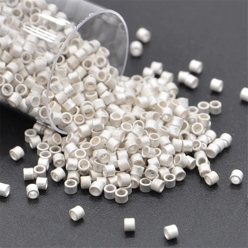 1.6mm Matte Delica Glass Beads 10g/Pipe 2000pcs Seed Bead DIY Jewelry