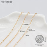 1.6mm Brass Necklace Chain DIY Jewelry Supplies