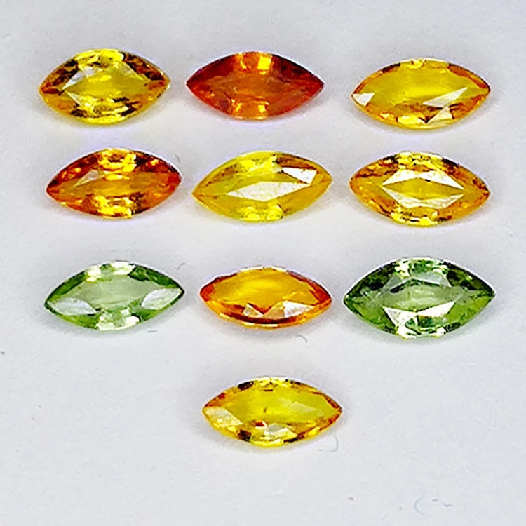 1.78ct Songea Sapphire Multicolor Marquise Cut 4.9x2.5mm