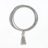 Guitar String Bracelets Set for Men Women with Tassel Pearl Charms