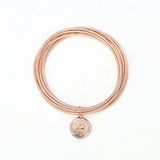 Stainless Steel Guitar String Bracelet Set with Charms