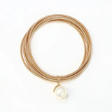 Stainless Steel Guitar String Bracelet Set with Charms