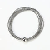Stainless Steel Guitar String Bracelet Set with Charms