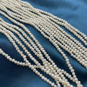 205pcs AA Light Natural Freshwater Pearl Earring Charms Beads