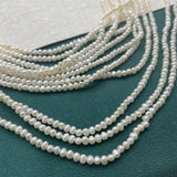 205pcs AA Light Natural Freshwater Pearl Earring Charms Beads