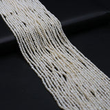 1.8-2mm Freshwater Beads Round Pearl Loose Beads for DIY Jewelry Making 14''