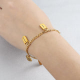 Personalized Stainless Steel Cuba Chain Bracelet for Women