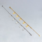 Personalized Stainless Steel Cuba Chain Bracelet for Women