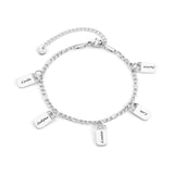Personalized Stainless Steel Cuba Chain Bracelet for Women