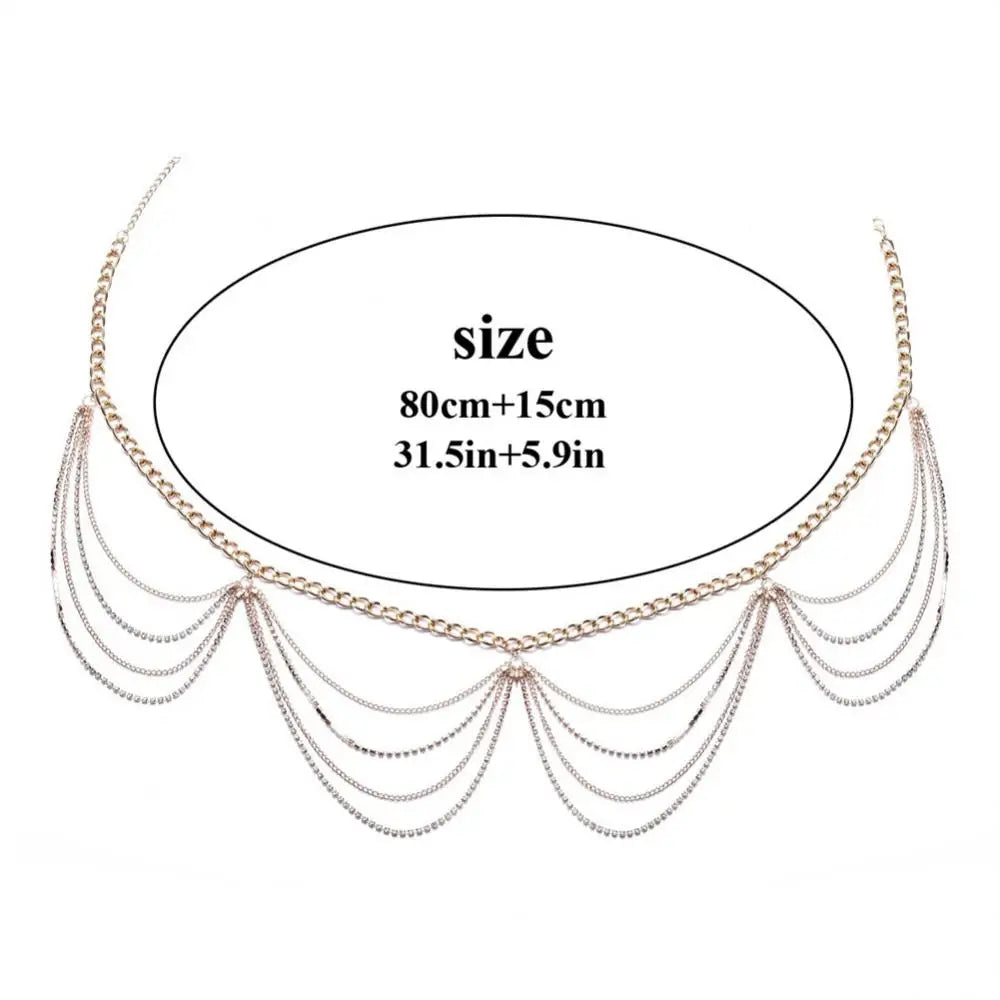 8PCS Waist Chain Belt Sexy Body Jewelry Women Coin Belly Vintage Beach