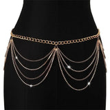 8PCS Waist Chain Belt Sexy Body Jewelry Women Coin Belly Vintage Beach