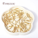 18K Plated Tube Wavy Curved Tube Beads for DIY Bracelets