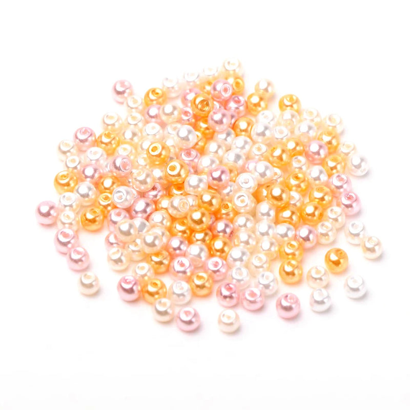 Mixed Glass Pearl Beads Set for DIY Jewelry Making Supplies