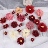 Artificial Flower Leaves Home Decor Wedding Wall Decoration DIY Hair Accessories