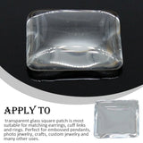 Transparent Glass Patch for Relief Pendant