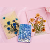 UV Dried Flowers Resin Stickers 3D Beauty Decal Epoxy Mold DIY Jewelry Supply