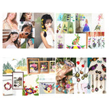 UV Dried Flowers Resin Stickers 3D Beauty Decal Epoxy Mold DIY Jewelry Supply