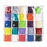 Mixed Jewelry Round Thread for Bracelet Making 1mm 10m/roll 25rolls/bag F60
