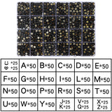 7mm Acrylic Letter Beads Set with Elastic Rope