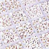 Letter Acrylic Beads Set 24 Cells with Elastic Rope