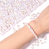 Letter Acrylic Beads Set 24 Cells with Elastic Rope