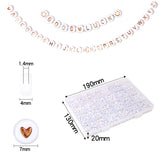 Letter Acrylic Beads Set 24 Cells with Elastic Rope