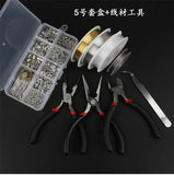 DIY Jewelry Making Materials Kit & Tool Set Rings/Clasp/Hook/Needle