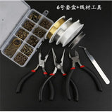 DIY Jewelry Making Materials Kit & Tool Set Rings/Clasp/Hook/Needle