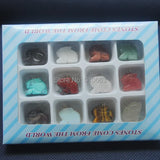 Nature Stone Rabbit Shape Craft Set 12pcs/Lot for Charms Jewelry Beads