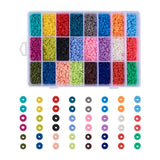 24 Colors Polymer Clay Beads for DIY Jewelry Making - 4mm 6mm 8mm Heishi Bead