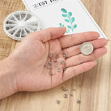 304 Stainless Steel Crimp Bead Tips for Jewelry Making