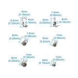 304 Stainless Steel Crimp Bead Tips for Jewelry Making