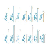 304 Stainless Steel Eye Pins, Head pins, Ball Head pins - DIY Jewelry Making