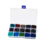 4mm Seed Beads Alphabet Letters Kit with Crystal Cord for Jewelry Making