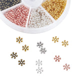 Snowflake Mixed Zinc Alloy Beads Spacers for DIY Jewelry Making