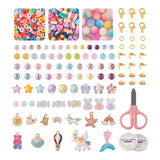 DIY Jewelry Making Kit with Crackle Bead & Butterfly Pendant