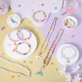 DIY Jewelry Making Kit with Crackle Bead & Butterfly Pendant