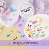 DIY Jewelry Making Kit with Crackle Bead & Butterfly Pendant