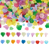 Acrylic Leaf Flower Pendant Charms for Jewelry Making
