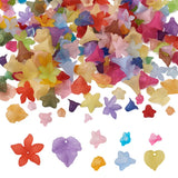 Acrylic Leaf Flower Pendant Charms for Jewelry Making