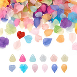 Acrylic Leaf Flower Pendant Charms for Jewelry Making