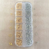 Alloy Jump Rings Clasp Findings 4-8mm Mix  DIY Jewelry Making